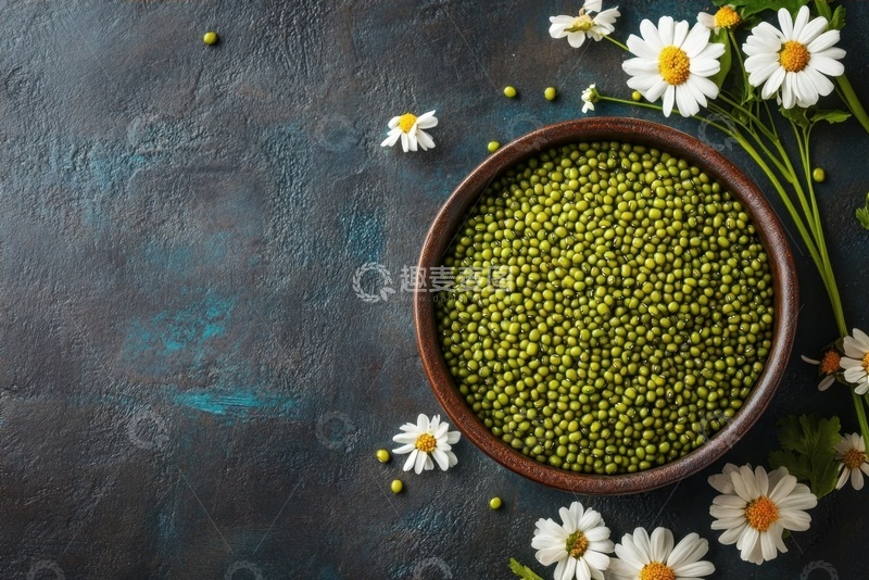 高清大图下载【趣麦麦图】一碗新鲜的绿豆
