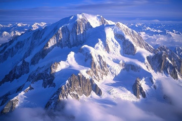 雪山高山山峰美景