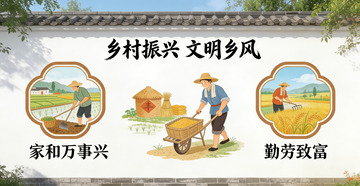 乡村振兴文化墙设计