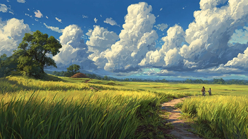 广阔田野的绿色梦想