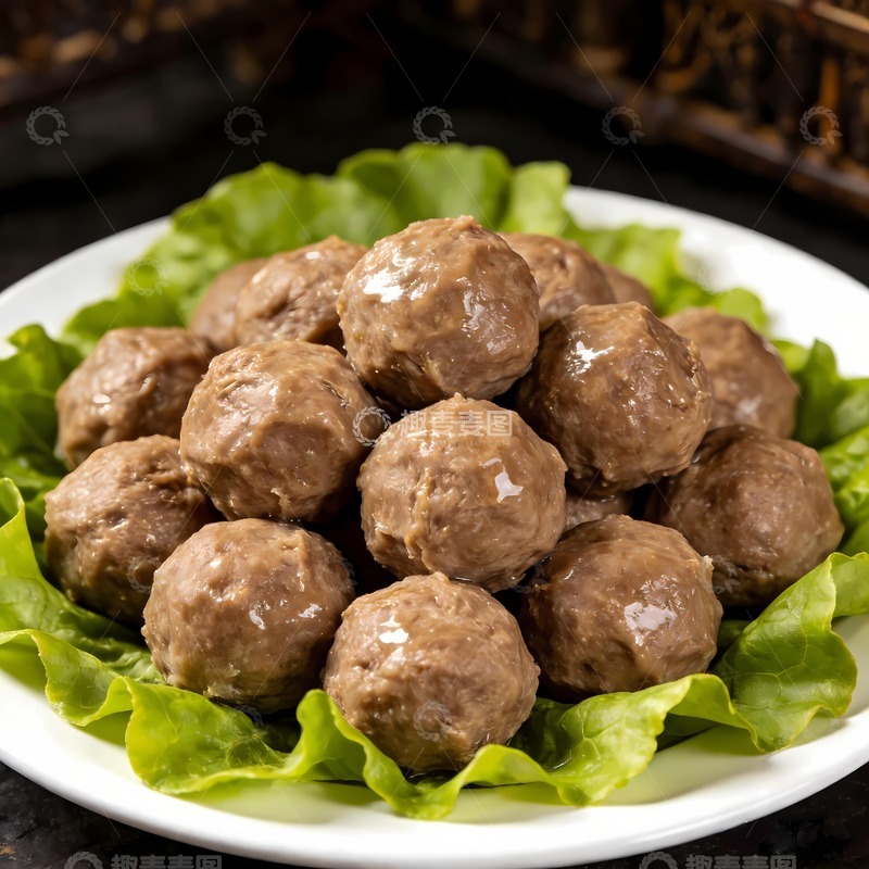 高清大图下载【趣麦麦图】美味潮汕牛肉丸