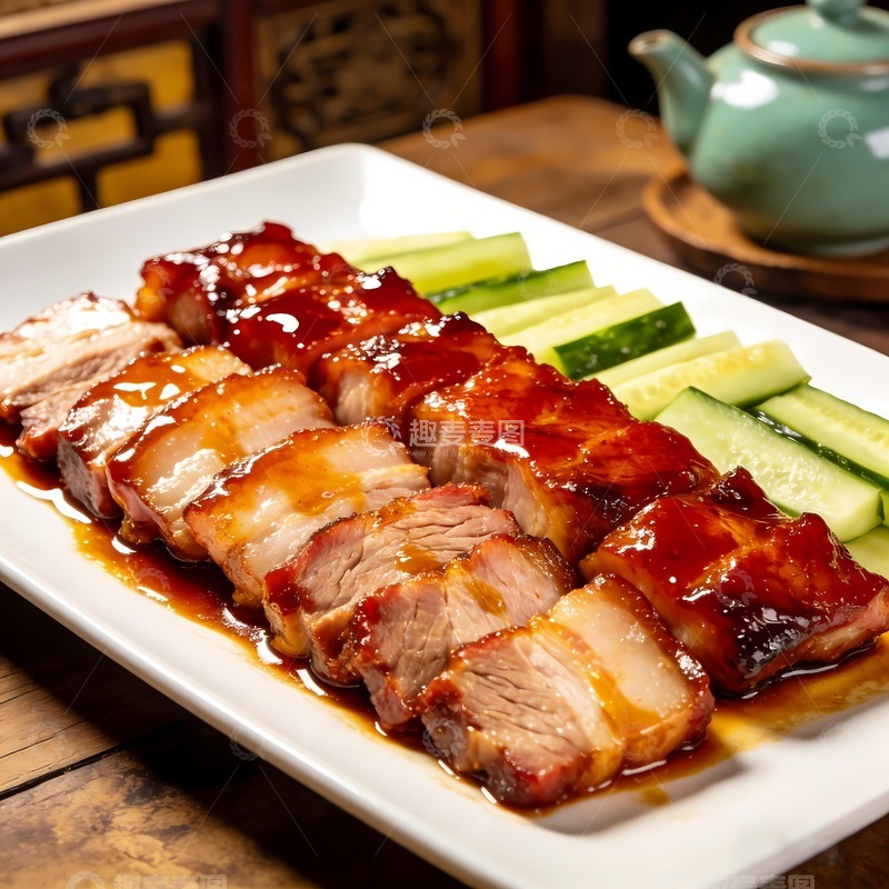 高清大图下载【趣麦麦图】美味的叉烧肉