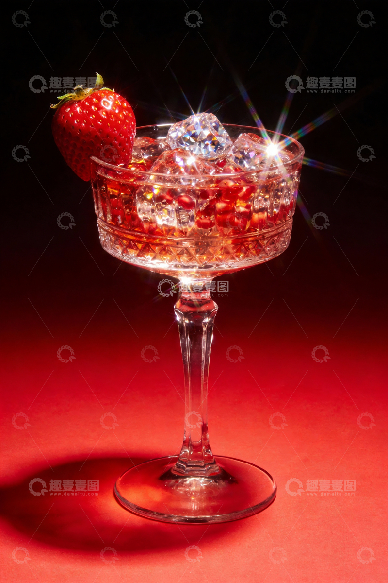 源文件下载【趣麦麦图】草莓风味鸡尾酒2