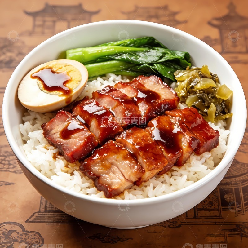 高清大图下载【趣麦麦图】蜜汁叉烧美食