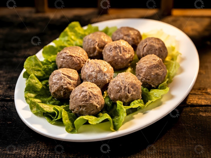 高清大图下载【趣麦麦图】美味潮汕牛肉丸图片