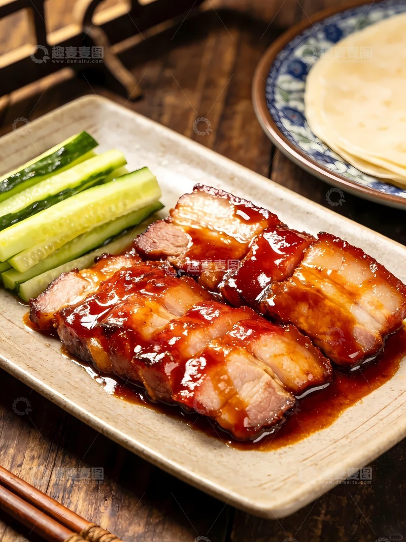 高清大图下载【趣麦麦图】蜜汁叉烧肉美食