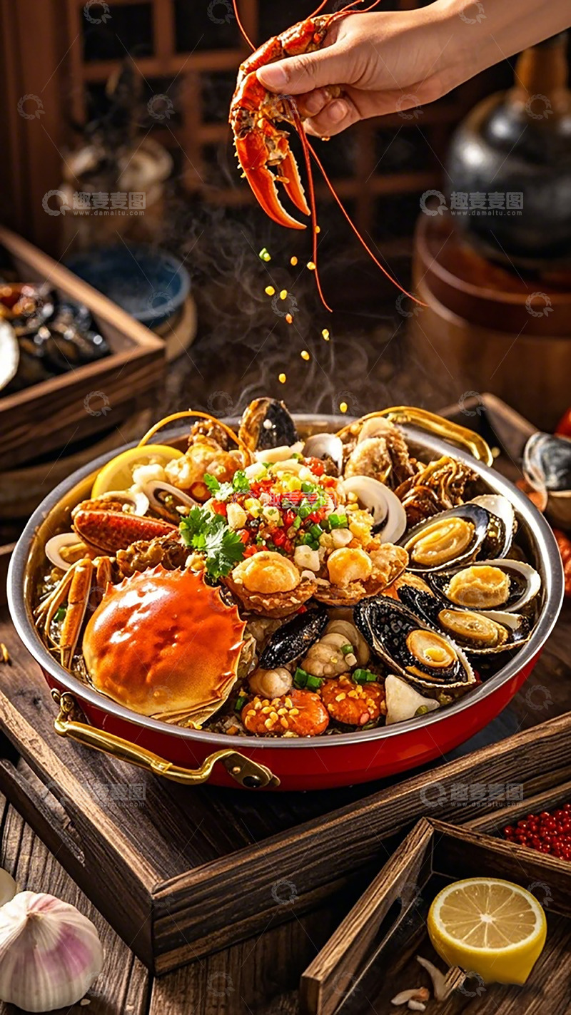 高清大图下载【趣麦麦图】海鲜大餐美食摄影