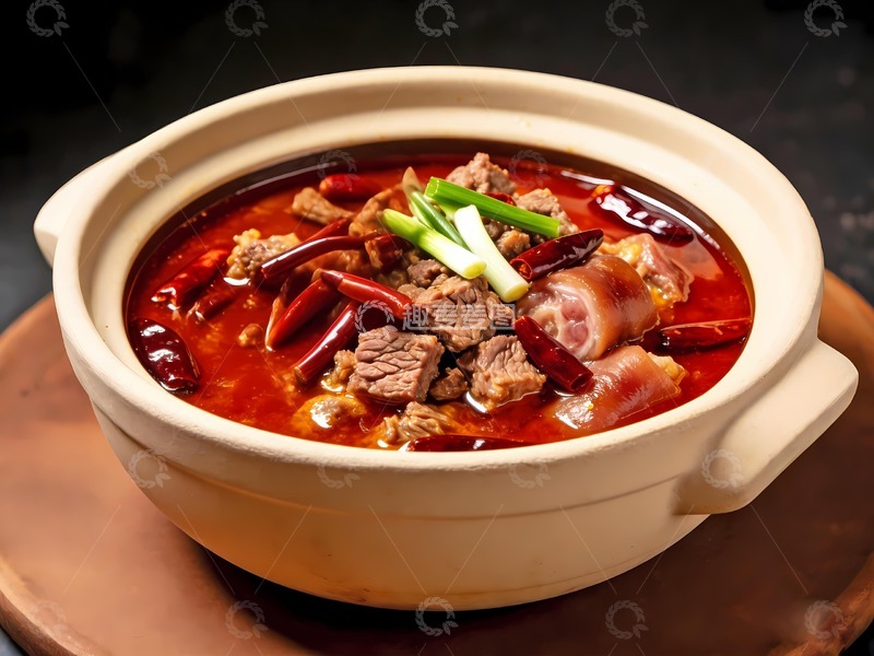 高清大图下载【趣麦麦图】一锅美味狗肉煲