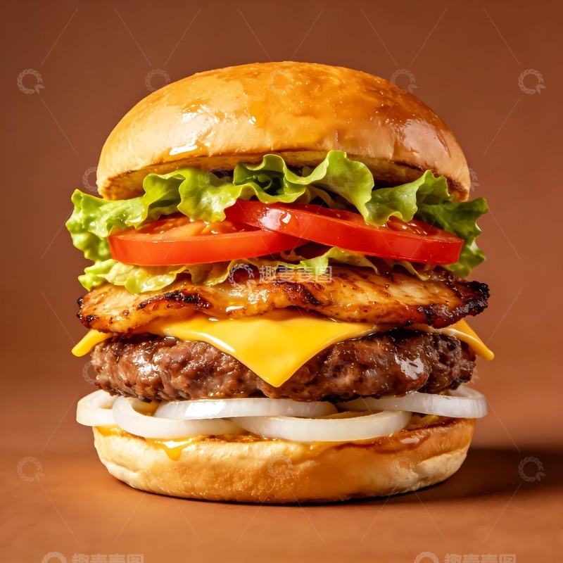 高清大图下载【趣麦麦图】美味汉堡包图片