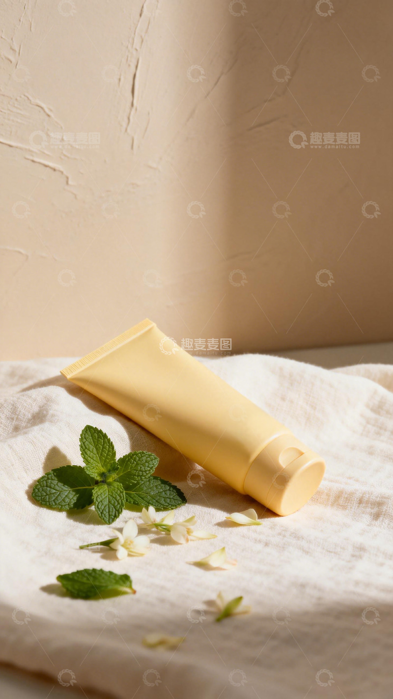 高清大图下载【趣麦麦图】简约护肤品展示