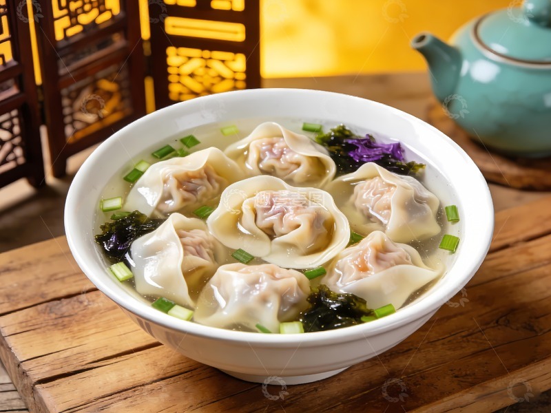 高清大图下载【趣麦麦图】一碗美味的馄饨图片