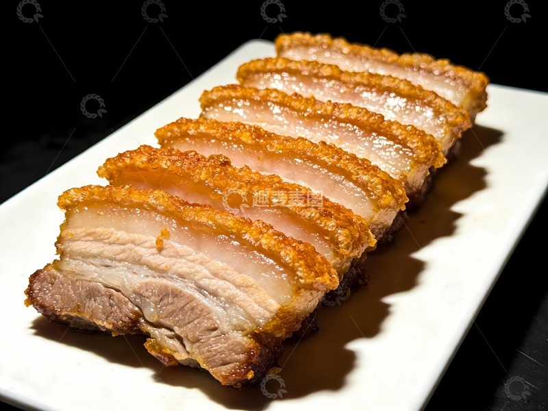 高清大图下载【趣麦麦图】脆皮五花肉油炸五花肉