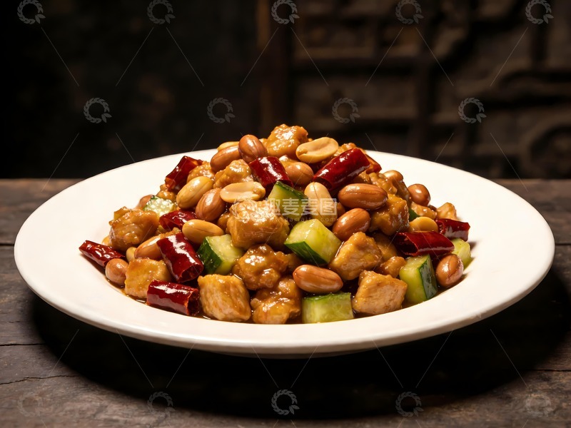 高清大图下载【趣麦麦图】美味宫保鸡丁
