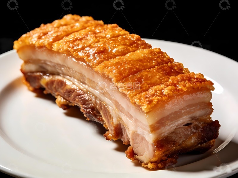 高清大图下载【趣麦麦图】烤猪肉脆皮五花肉