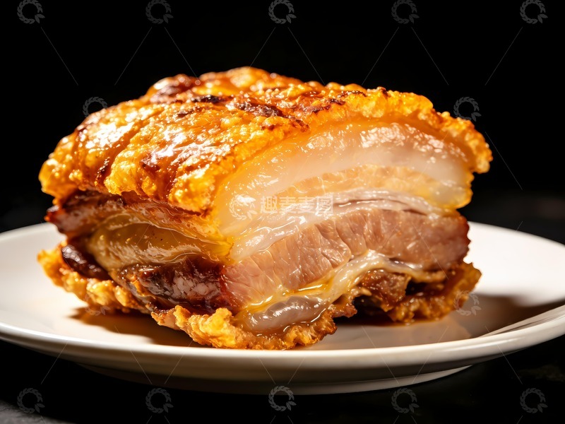 高清大图下载【趣麦麦图】脆皮烤肉脆皮五花肉 