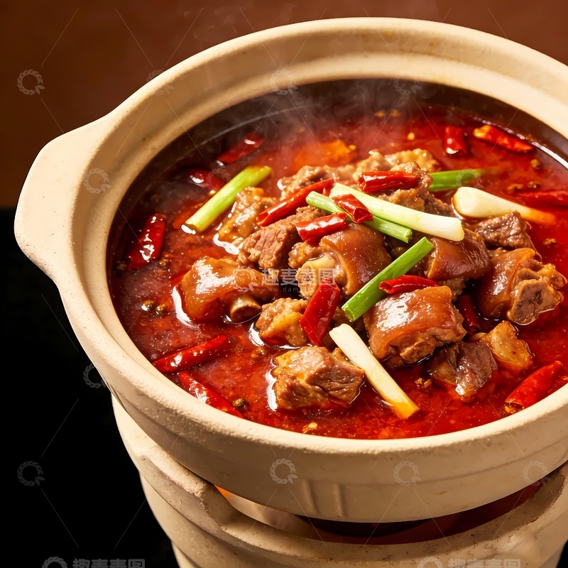 高清大图下载【趣麦麦图】美味的狗肉煲图片
