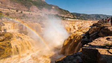黄河壶口瀑布图片