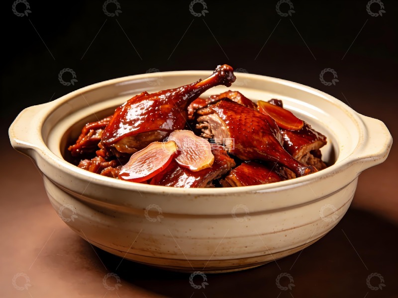 高清大图下载【趣麦麦图】砂锅姜母鸭图片