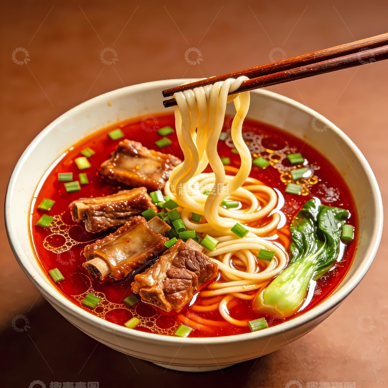 高清大图下载【趣麦麦图】诱人的排骨面