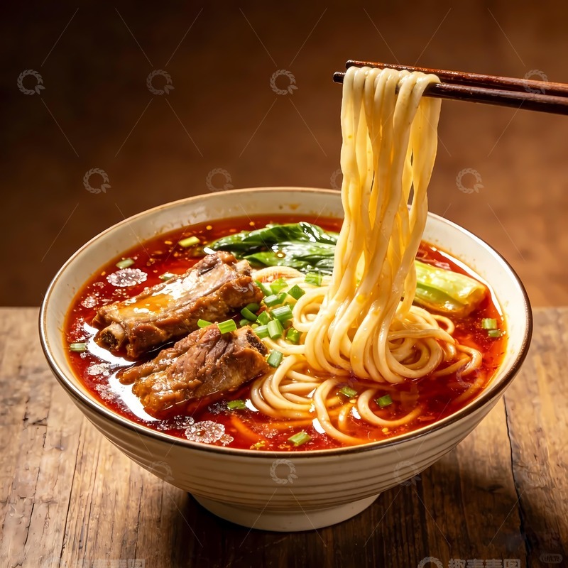 高清大图下载【趣麦麦图】红烧排骨面美食