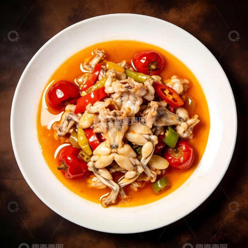高清大图下载【趣麦麦图】四川美食泡椒牛蛙