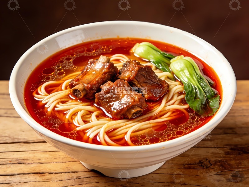 高清大图下载【趣麦麦图】一碗排骨面小吃