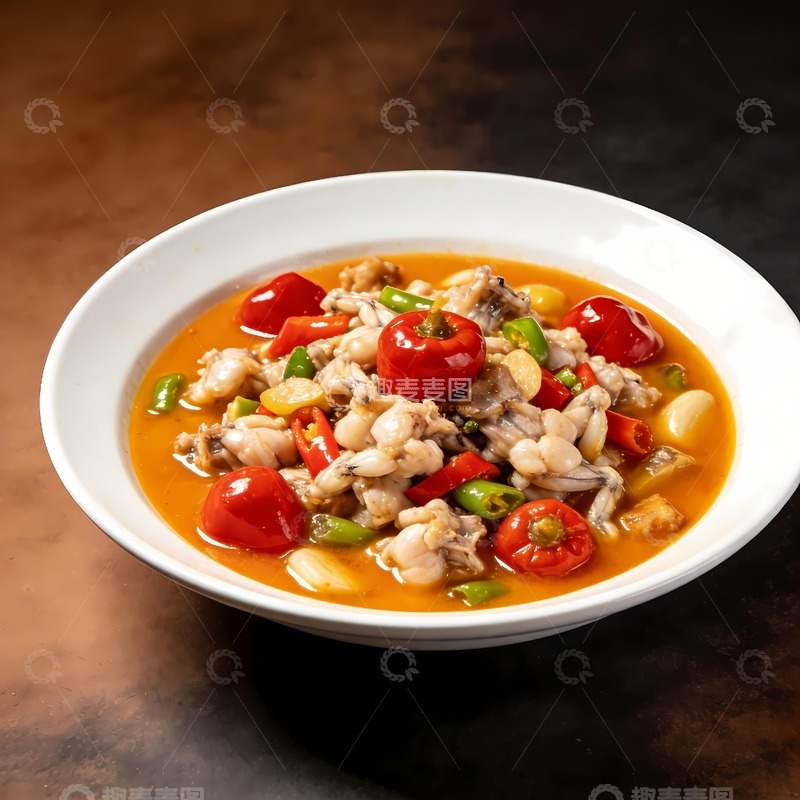 高清大图下载【趣麦麦图】川味泡椒牛蛙