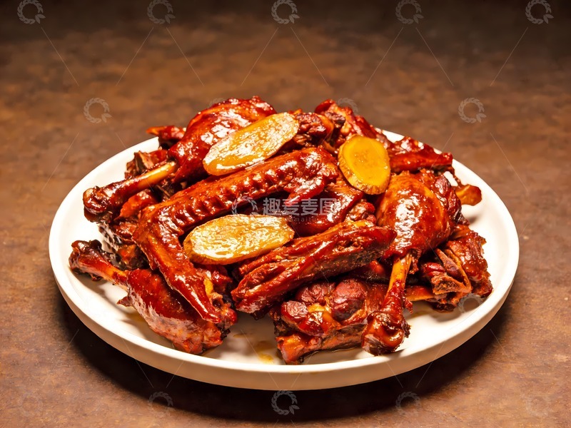 高清大图下载【趣麦麦图】色泽诱人的姜母鸭