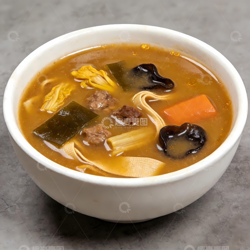 高清大图下载【趣麦麦图】牛肉胡辣汤美食