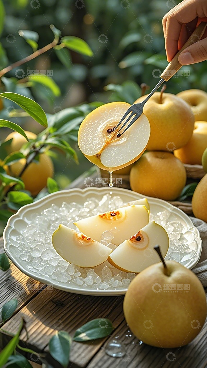 高清大图下载【趣麦麦图】自然风光梨子美食摄影