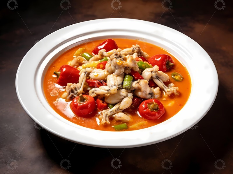 高清大图下载【趣麦麦图】泡椒牛蛙泡椒田鸡