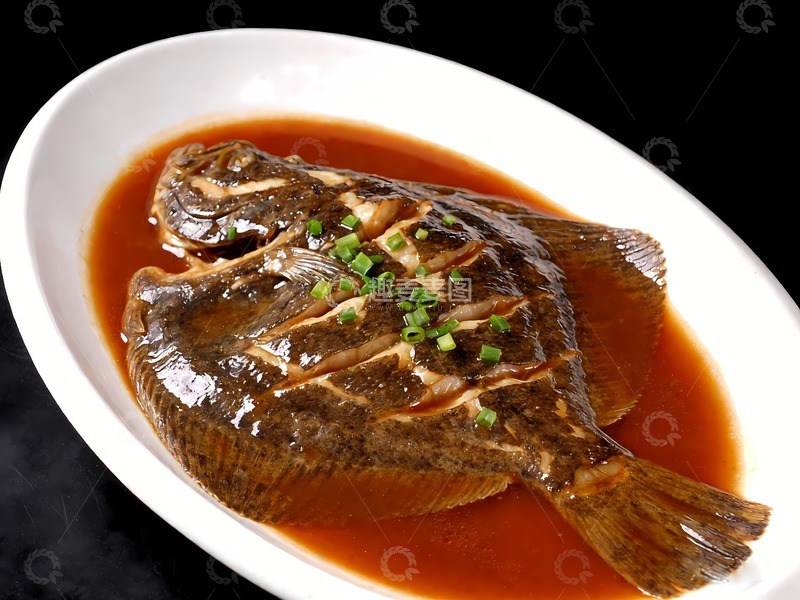 高清大图下载【趣麦麦图】清蒸多宝鱼图片