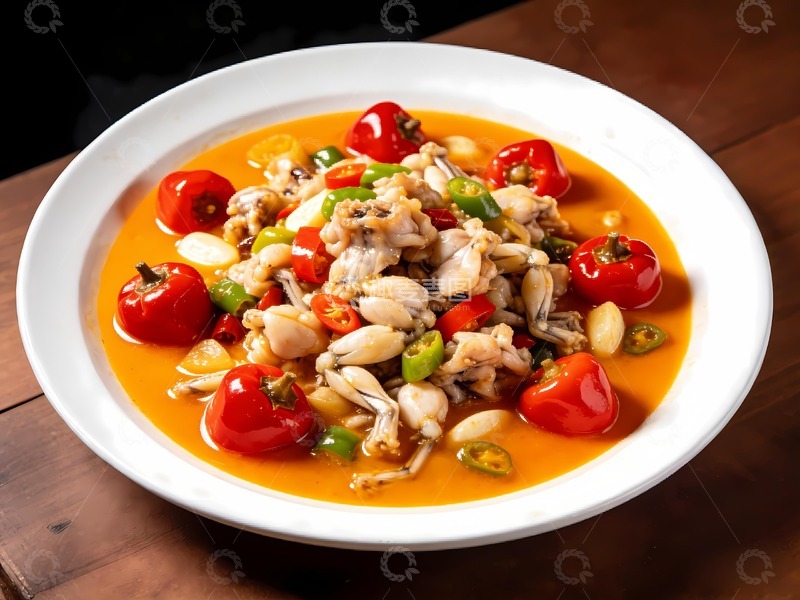 高清大图下载【趣麦麦图】泡椒牛蛙美食