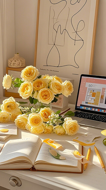 温馨书桌学习场景