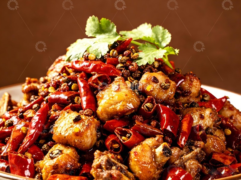 高清大图下载【趣麦麦图】麻辣鲜香辣子鸡