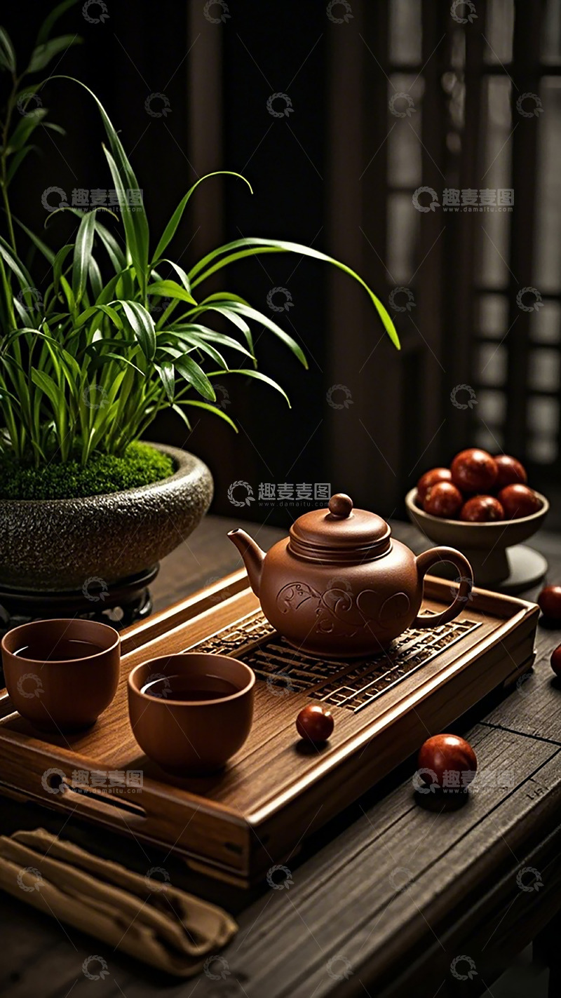 高清大图下载【趣麦麦图】紫砂壶茶具静物摄影
