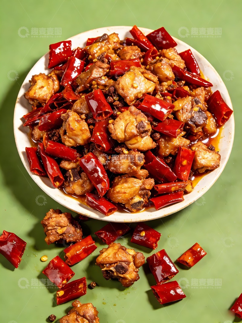 高清大图下载【趣麦麦图】川味辣子鸡摄影