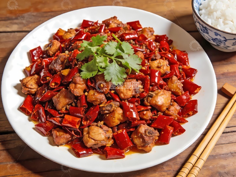 高清大图下载【趣麦麦图】川味辣子鸡图片