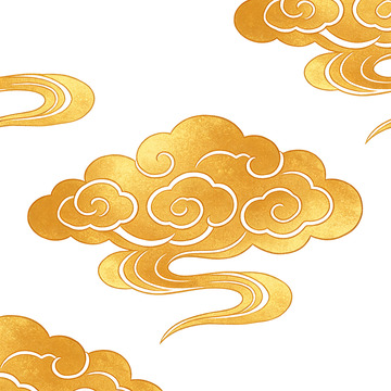 金色祥云图腾