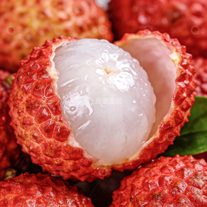 高清大图下载【趣麦麦图】荔枝特写新鲜