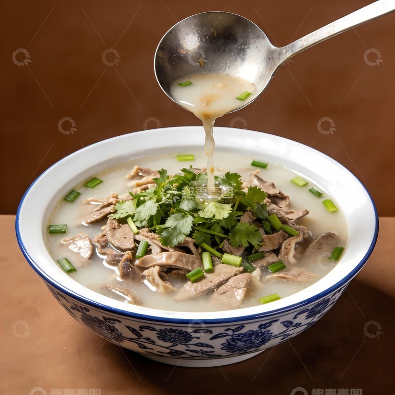 高清大图下载【趣麦麦图】羊杂汤羊杂碎 