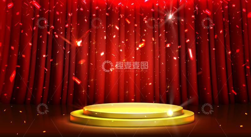 源文件下载【趣麦麦图】金台红幕庆典光辉