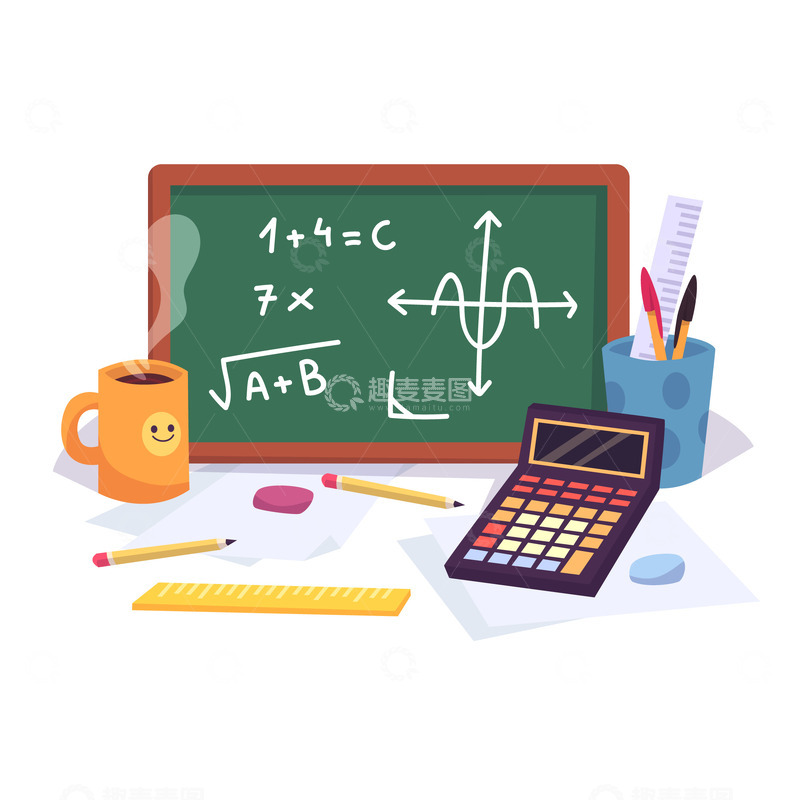 源文件下载【趣麦麦图】数学学习环境中的公式