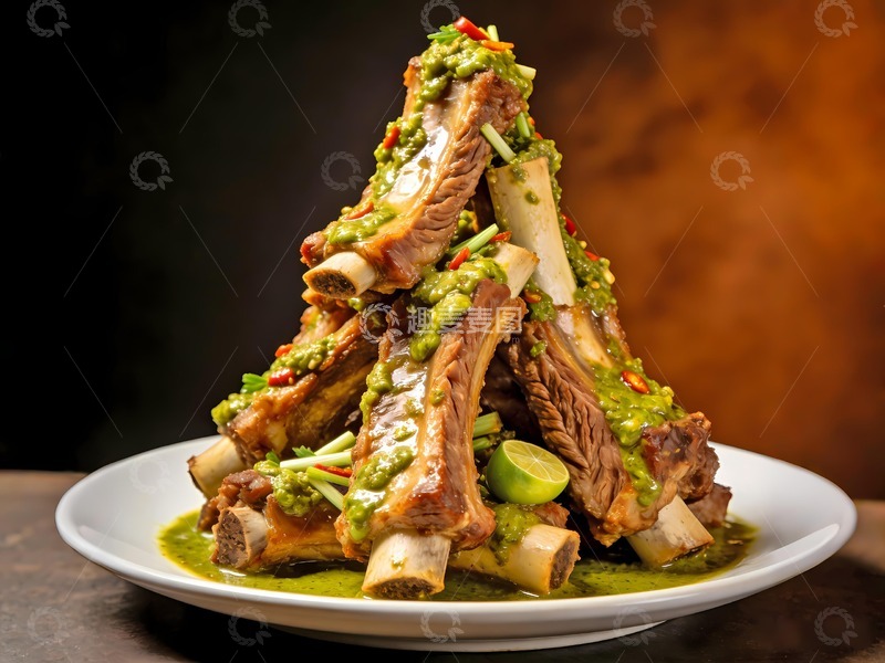 高清大图下载【趣麦麦图】火山排骨图片