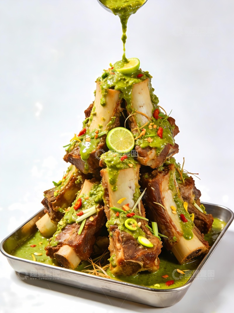 高清大图下载【趣麦麦图】火山排骨美味佳肴