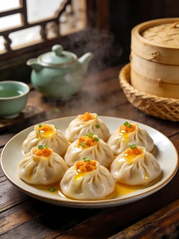 蟹黄汤包图片