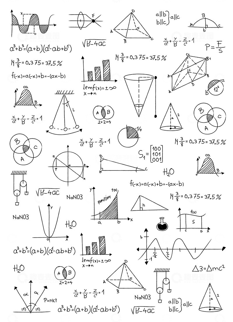 源文件下载【趣麦麦图】手绘数学宝库