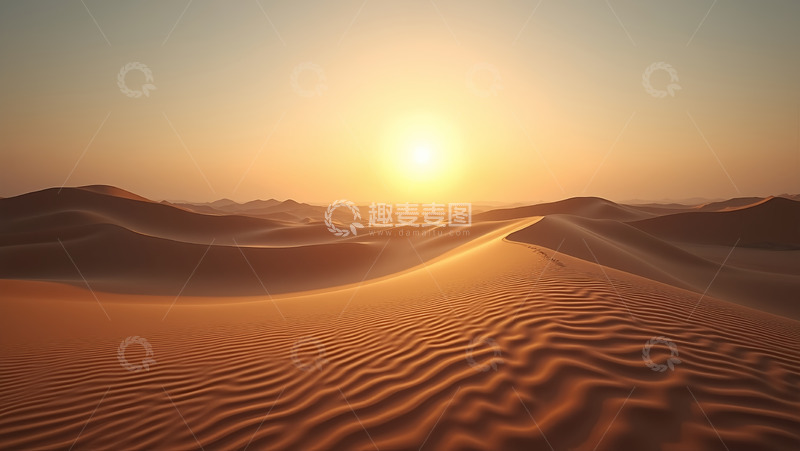 高清大图下载【趣麦麦图】沙堆阳光沙漠