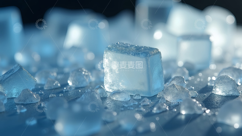 高清大图下载【趣麦麦图】冰块水珠夏天