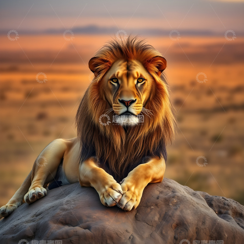 高清大图下载【趣麦麦图】狮子凝望的特写